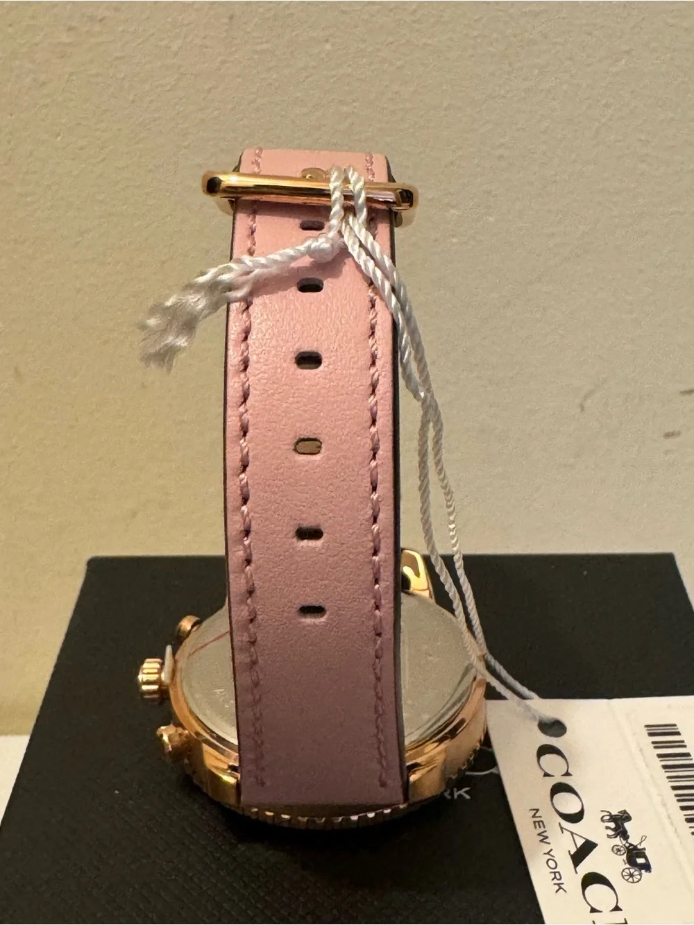 NWT COACH Women's Cruiser Blush Pink Leather Chronograph Watch 14504123